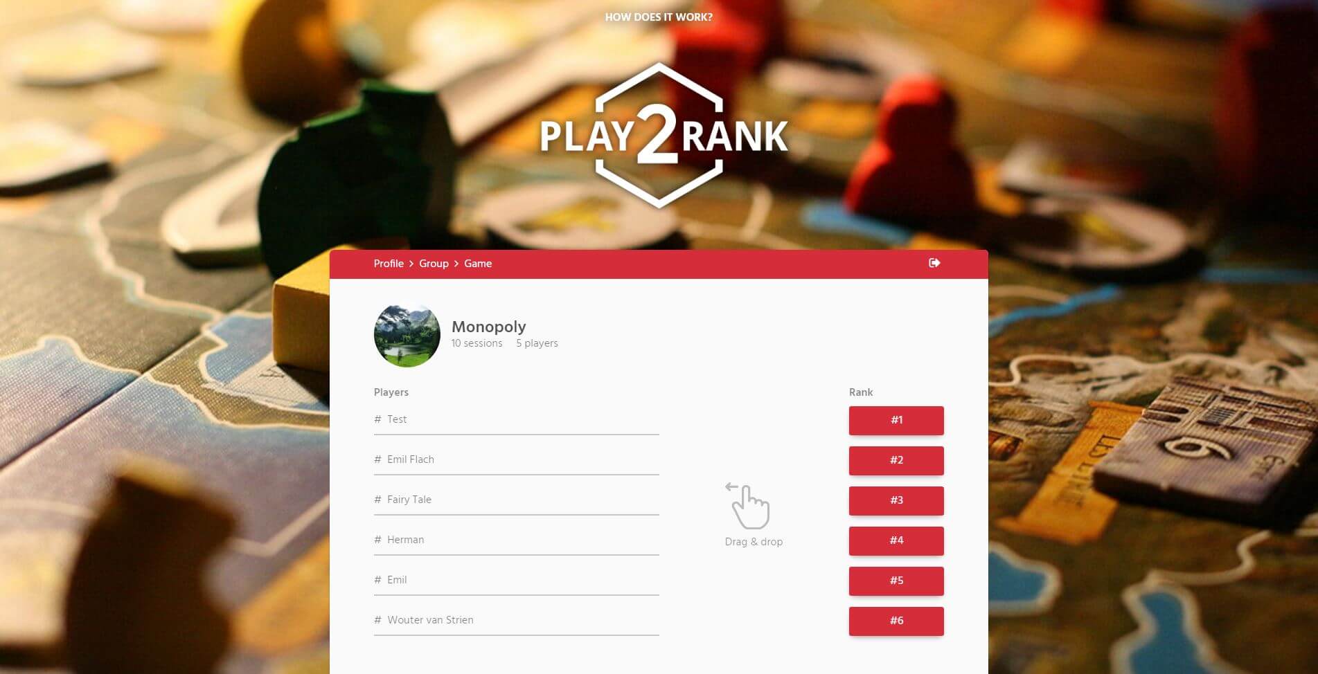 A web app to manage boardgame scores